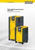 Schraubenkompressoren Serie SX Mit dem weltweit anerkannten SIGMA PROFIL Liefermenge 0,26 bis 0,80 m 3 /min, Druck bar.