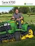 Serie X700. Rasentraktoren mit Dieselmotor