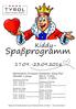Spaßprogramm. Kiddy Kinderclub König Pipo Mini (3-5 Jahre) Maxi (6-12 Jahre) Kleinkindhort Prinzessin Pipinella 2 Jährige
