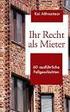 Ihr Recht als Mieter