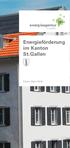 Energieförderung im Kanton St.Gallen