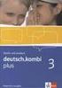 Kompetenzübersicht zu deutsch.kombi plus Erweiterte Ausgabe Band 4 für Klasse 8