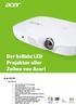 Der hellste LED Projektor aller Zeiten von Acer! Acer K650i. Spezifikation: