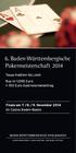 6. Baden-Württembergische Pokermeisterschaft 2014