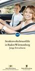 Straßenverkehrsunfälle in Baden-Württemberg Junge Erwachsene
