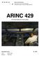 ARINC 429. Ein Avionik Feldbus der zivilen Luftfahrt. Embedded Control Autor: Wittmer Jörg Betreuer: Felser Max