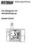 Bedienungsanleitung. CO 2 Messgerät mit Wandbefestigung. Modell CO230