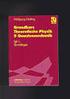 Theoretische Physik IV: Quantenmechanik I