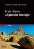 Übungen zur Allgemeine Geologie