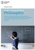 Philosophie. Bachelor of Arts mit Hauptfach