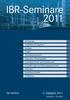 IBR-Seminare ibr-online. 2. Halbjahr 2011 September Dezember. Recht am Bau. Architekten und Ingenieure. Bauträger. Vergabe