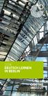 2014 Deutsch lernen. Sprache. Kultur. Deutschland.