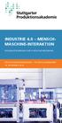 INDUSTRIE 4.0 MENSCH- MASCHINE-INTERAKTION EFFIZIENZSTEIGERUNG DURCH INTUITIVE BEDIENUNG