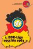 Übersicht 1. DDR-Liga. 1. DDR-Liga 1955 bis 1962/63