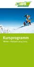 Kursprogramm Winter Frühjahr 2014/2015