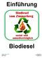 Einführung. Biodiesel.  Tommy C. Halter GmbH Thalwil