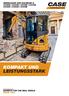 KOMPAKT UND LEISTUNGSSTARK MINIBAGGER DER BAUREIHE B CX26B I CX30B I CX35B I CX39B CX45B I CX50B I CX55B