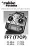 BEDIENUNGSANLEITUNG FF7 (T7CP) 35 MHz F MHz F 7026