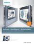 Brillant intelligent komfortabel SIMATIC HMI Comfort Panels mit SIMATIC WinCC TIA Portal