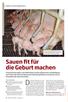 Sauen fit für die Geburt machen