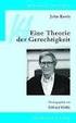 John Rawls Eine Theorie der Gerechtigkeit
