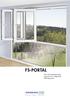 FS-PORTAL. Das Falt-Schiebe-Beschlagprogramm. Öffnungsweiten.