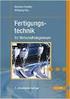 Fertigungstechnik für Wirtschaftsingenieure