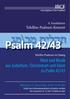 Psalm 42/43. Wort und Musik aus Judentum, Christentum und Islam zu Psalm 42/ Frankfurter Tehillim-Psalmen-Konzert. Tehillim-Psalmen im Dialog