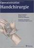 Operationsatlas Handchirurgie