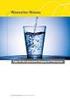 Wertvolles Wasser. Tipps für den sparsamen Umgang mit Trinkwasser. Aus der Broschürenreihe: Spar Energie wir zeigen wie