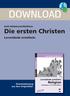 DOWNLOAD. Die ersten Christen. Lernstände ermitteln. Ruth Hildebrand-Mallitsch. Downloadauszug aus dem Originaltitel: