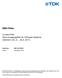EMV-Filter. 3-Leiter-Filter Sinus-Ausgangsfilter für 3-Phasen-Systeme 440/250 V AC, A, 40 C. Datum: Dezember 2013