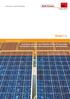 Solarline. Anschlusssysteme und Zubehör für die Photovoltaik Connection systems and accessories for photovoltaics. Advanced Contact Technology