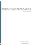 WORD TEXT REPLACER 1 PROGRAMMHILFE GILLMEISTER SOFTWARE.