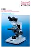 H 600 DAS MODULARE SYSTEM FÜR ANSPRUCHSVOLLES MIKROSKOPIEREN THE MODULAR SYSTEM FOR DEMANDING MICROSCOPY
