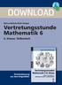 DOWNLOAD. Vertretungsstunde Mathematik Klasse: Teilbarkeit. Marco Bettner/Erik Dinges. Downloadauszug aus dem Originaltitel: