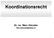 Koordinationsrecht. Dr. iur. Marc Hürzeler.