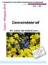 Gemeindebrief. Ostern - Pfingsten Wir wollen alle fröhlich sein... Evangelische Gesamtkirchengemeinde Freudenstadt.