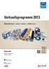 Verkaufsprogramm 2013