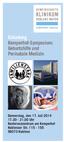 Einladung Kemperhof-Symposium: Geburtshilfe und Perinatale Medizin