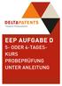 Training für Patentspezialisten EEP AUFGABE D 5- ODER 4-TAGES- KURS PROBEPRÜFUNG UNTER ANLEITUNG