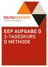 Training für Patentspezialisten EEP AUFGABE D 3-TAGESKURS D METHODE