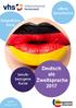 offene Sprachkurse Integrationskurse Deutsch als Zweitsprache 2017 berufsbezogene Kurse