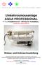 Umkehrosmoseanlage AQUA PROFESSIONAL 1 : 1 ( Produktwasser - Abwasser Verhältnis ) ( Speisewasser maximal 1000 µs )