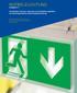 Notbeleuchtung. Ausgabe 2.1. Vorschriften, Normen, Hinweise und Projektierungshilfen zur batteriegestützten Sicherheitsbeleuchtung