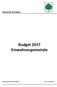 Gemeinde Schupfart. Budget 2017 Einwohnergemeinde