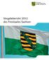 Vergabebericht 2012 des Freistaates Sachsen