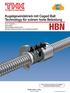 HBN. Kugelgewindetrieb mit Caged Ball Technology für extrem hohe Belastung