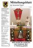 Mitteilungsblatt. der Gemeinde Pilsach. Neue Glocke der Ortskirche Zum Kostbaren Blut in Tartsberg geweiht
