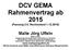 DCV GEMA Rahmenvertrag ab 2015 (Fassung 2.0. Rechtsstand )